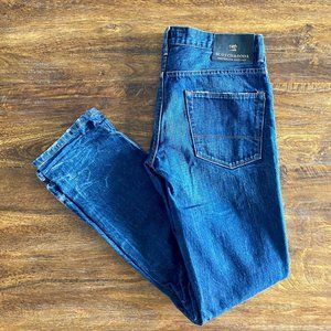 Scotch & Soda Men's Size 32x34 Mercer Button Fly Dark Wash Jeans (Fits 30x34)